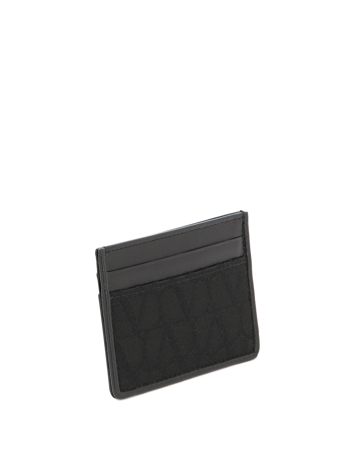 VALENTINO GARAVANI Card holder in Toile Iconographe technical fabric